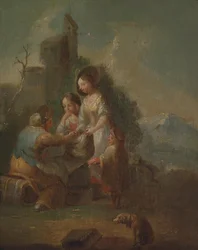 Enfants en cours en plein air